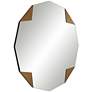 Possini Euro Drayden 31" x 31" Golden Triangles Wall Mirror in scene