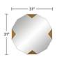 Possini Euro Drayden 31" x 31" Golden Triangles Wall Mirror in scene