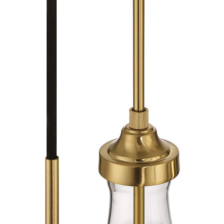 Image 5 Possini Euro Droplet 19" Gold and Droplet Glass Multi-Light Pendant more views