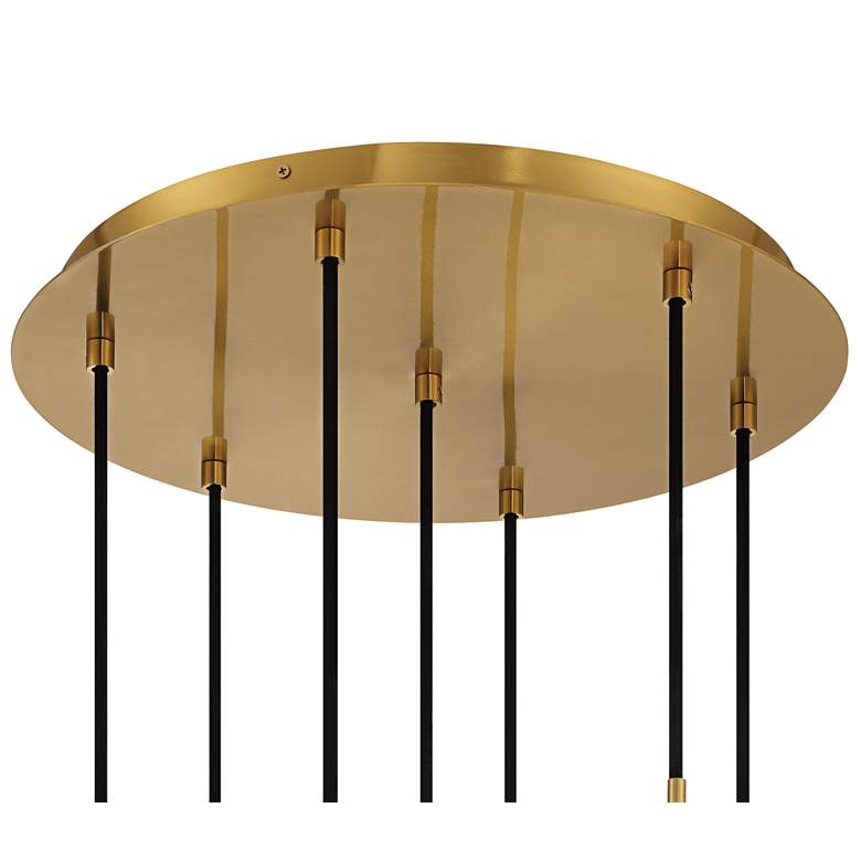 Image 6 Possini Euro Droplet 19" Gold and Droplet Glass Multi-Light Pendant more views