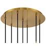 7_Possini Euro Droplet 19" Gold and Droplet Glass Multi-Light Pendant more views
