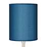 Possini Euro Droplet 23 1/2" Blue Faux Silk Table Lamps Set of 2