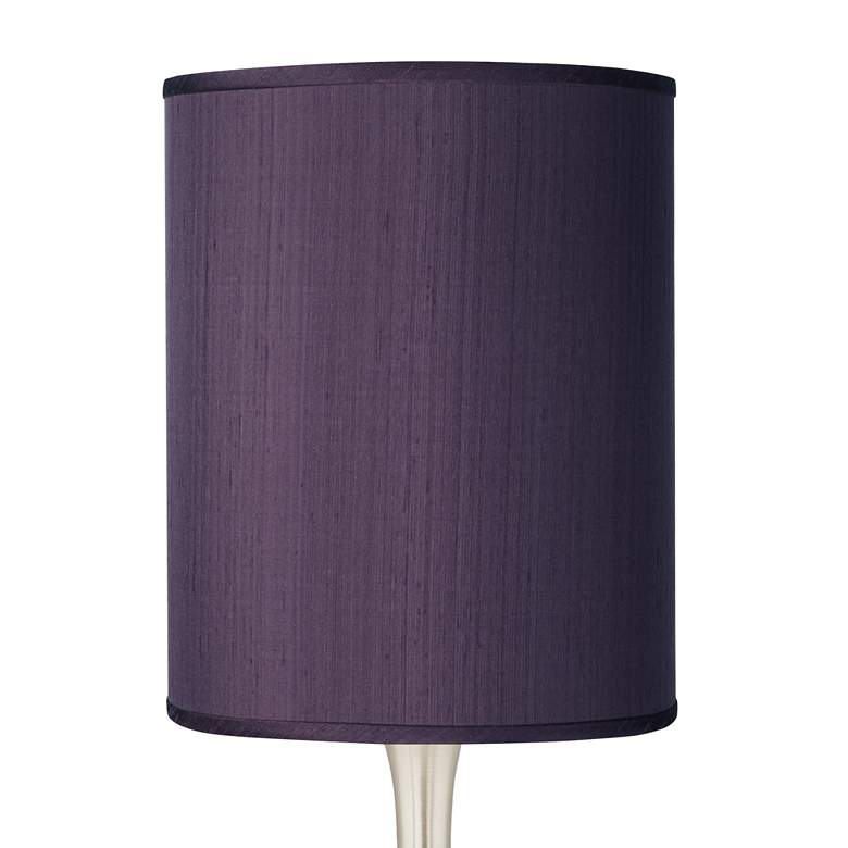 Image 3 Possini Euro Droplet 23 1/2" Eggplant Purple Nickel Modern Table Lamp more views
