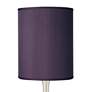 Possini Euro Droplet 23 1/2" Eggplant Purple Nickel Modern Table Lamp