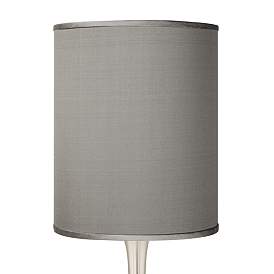 Image3 of Possini Euro Droplet 23 1/2" Gray and Brushed Nickel Modern Table Lamp more views