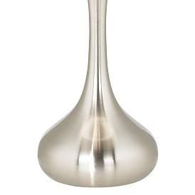 Image4 of Possini Euro Droplet 23 1/2" Gray and Brushed Nickel Modern Table Lamp more views