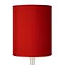 Thumbnail2 of Possini Euro Droplet 23 1/2" Red Faux Silk Table Lamps Set of 2 more views