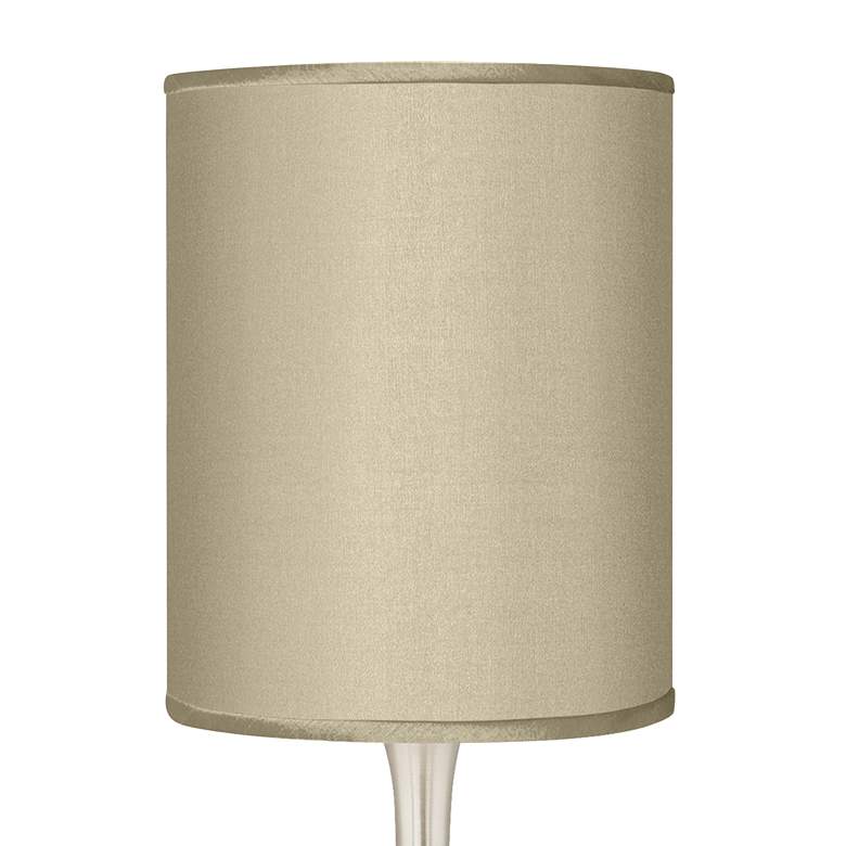 Image 3 Possini Euro Droplet 23 1/2" Table Lamp with Sesame Faux Silk Shade more views