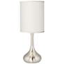 Possini Euro Droplet 24 1/2" Table Lamp with Cream Faux Silk Shade