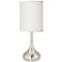 Possini Euro Droplet 24 1/2" Table Lamp with Cream Faux Silk Shade