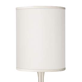 Image2 of Possini Euro Droplet 24 1/2" Table Lamp with Cream Faux Silk Shade more views