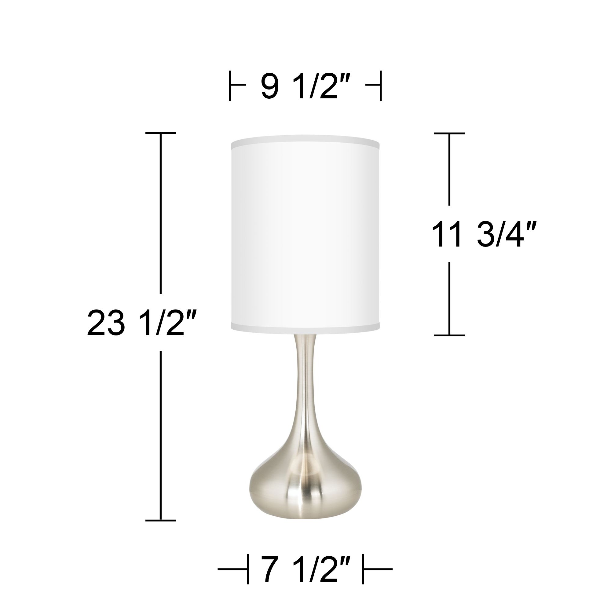 Image 4 Possini Euro Droplet 24 1/2" Table Lamp with Cream Faux Silk Shade more views