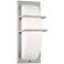 Possini Euro Dualo 13 3/4" High Silver Outdoor Wall Light