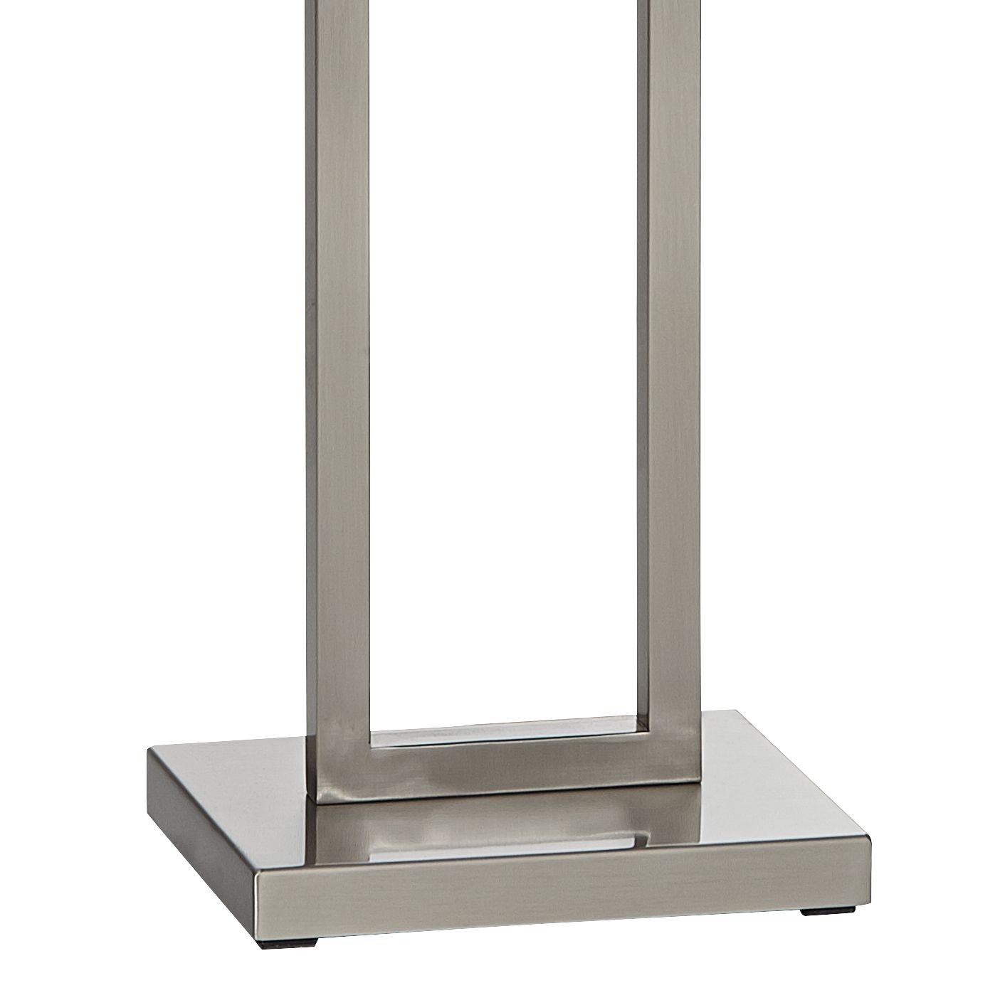 Image 3 Possini Euro Duarte 61" Modern Satin Nickel Column Floor Lamp Set of 2 more views