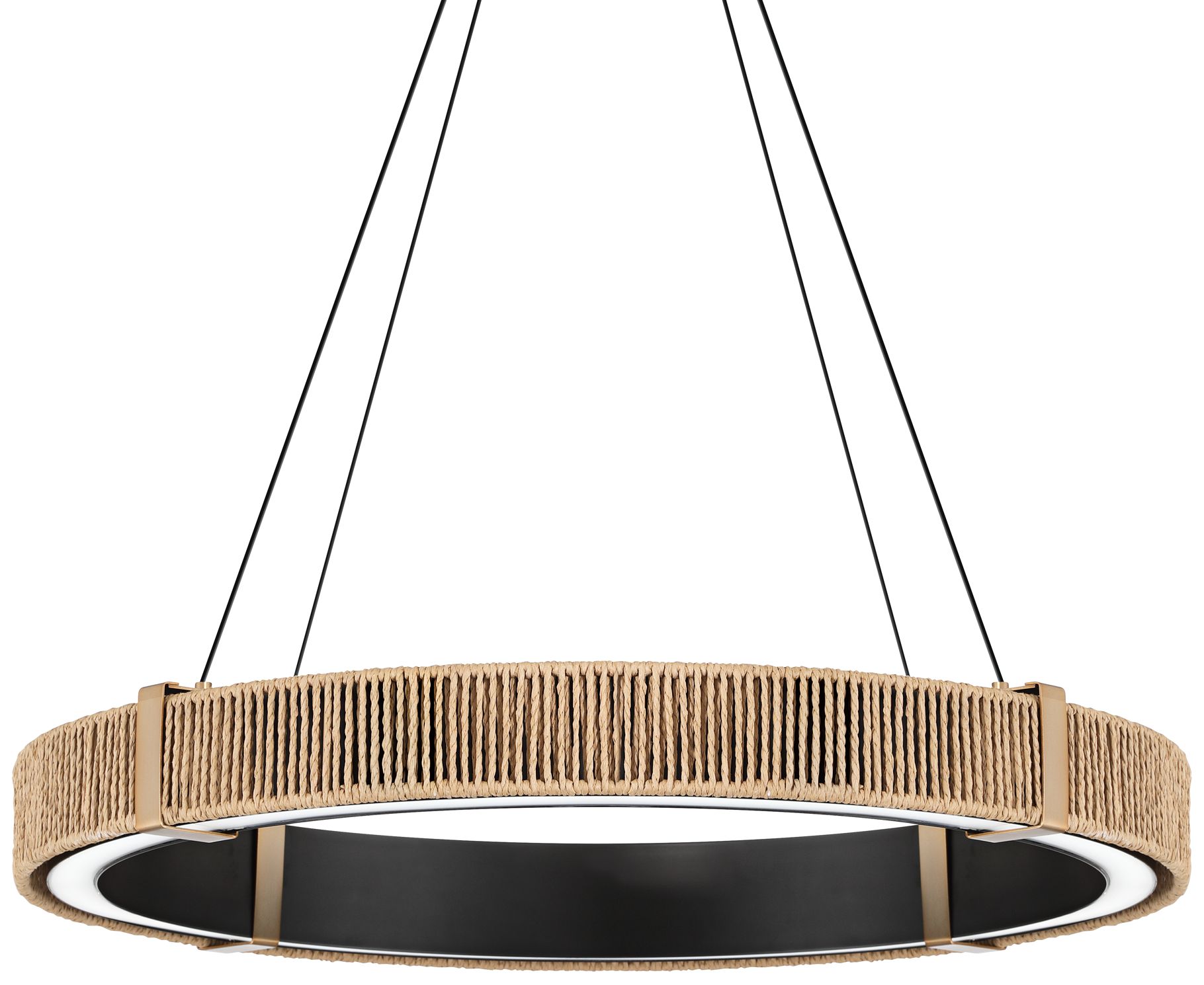 Image 3 Possini Euro Dulce 25" Wide Natural Rope LED Coastal Pendant Light
