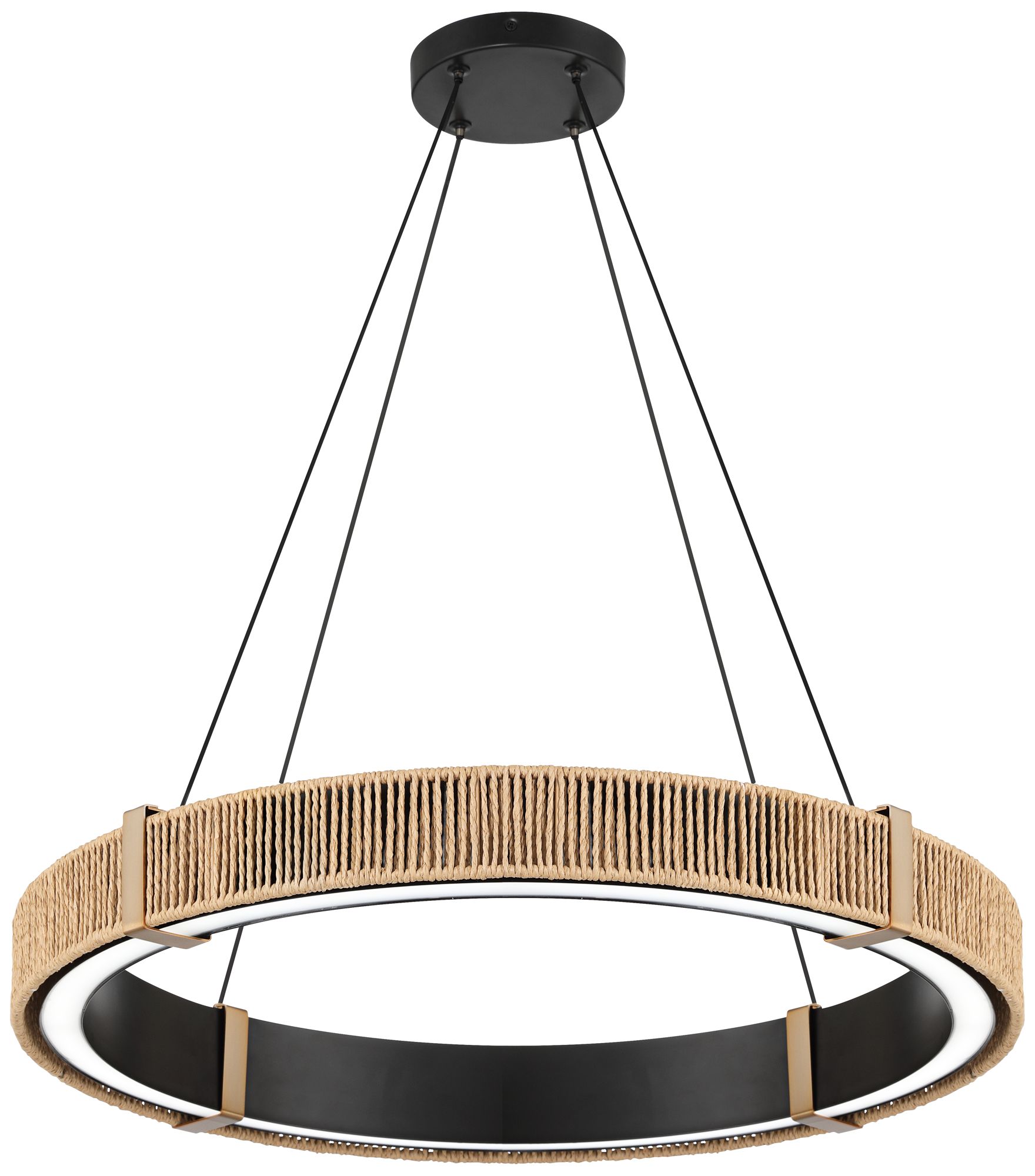 Image 7 Possini Euro Dulce 25" Wide Natural Rope LED Coastal Pendant Light more views