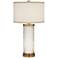 Possini Euro Eastlake 29" Glass and Gold Night Light USB Table Lamp