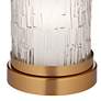 Possini Euro Eastlake 29" Glass and Gold Night Light USB Table Lamp in scene