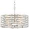 Possini Euro Ebbets 18" Wide Chrome Round Pendant Light