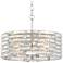 Possini Euro Ebbets 18" Wide Chrome Round Pendant Light