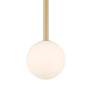 4_Possini Euro Eclipse 4 3/4" Wide Gold and White Glass LED Mini Pendant more views
