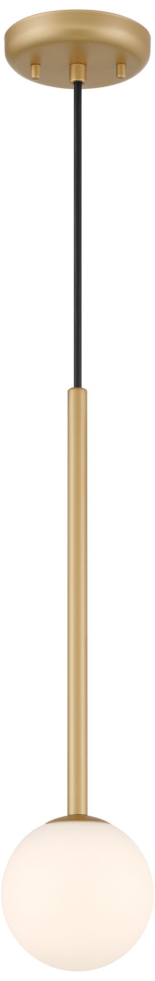 Image 7 Possini Euro Eclipse 4 3/4"W Gold and Glass LED Mini Pendant Set of 3 more views