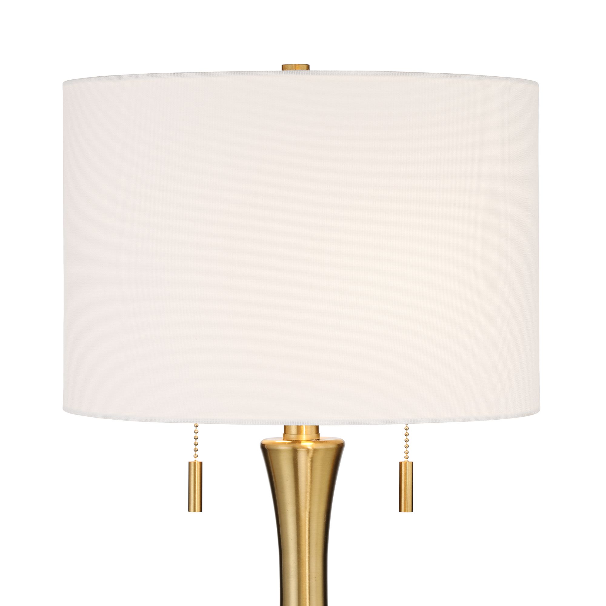 Image 3 Possini Euro Edinburgh 26"H Brass Pull-Chain USB Table Lamp Set of 2 more views