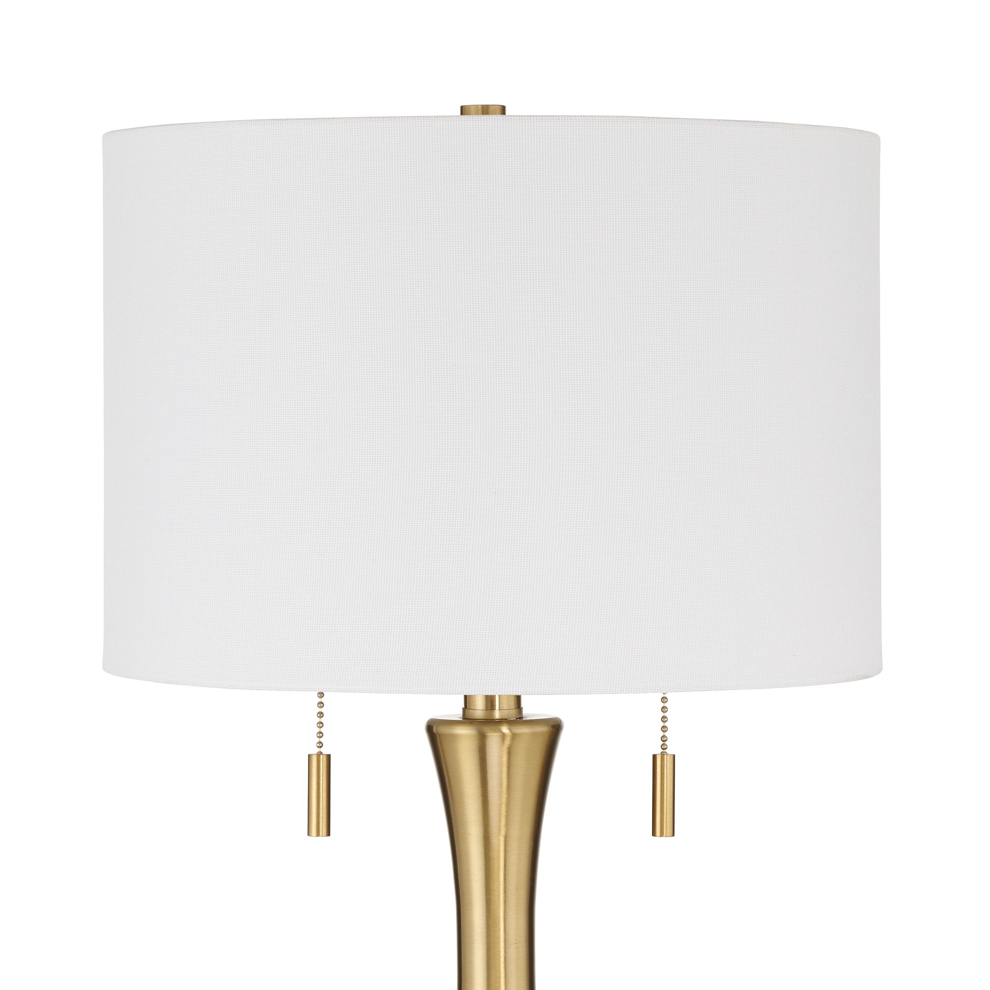 Image 4 Possini Euro Edinburgh 26"H Brass Pull-Chain USB Table Lamp Set of 2 more views