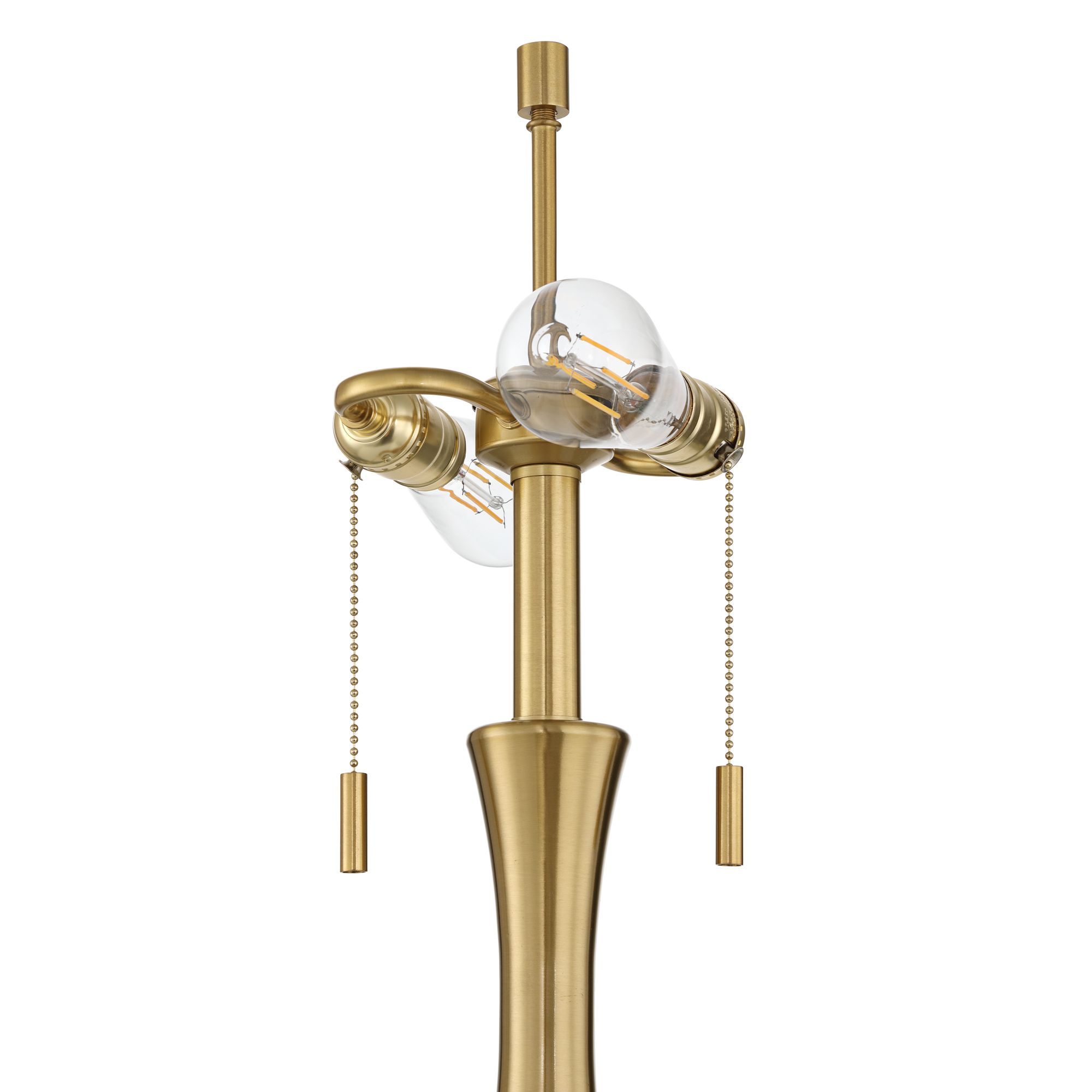 Image 6 Possini Euro Edinburgh 26"H Brass Pull-Chain USB Table Lamp Set of 2 more views