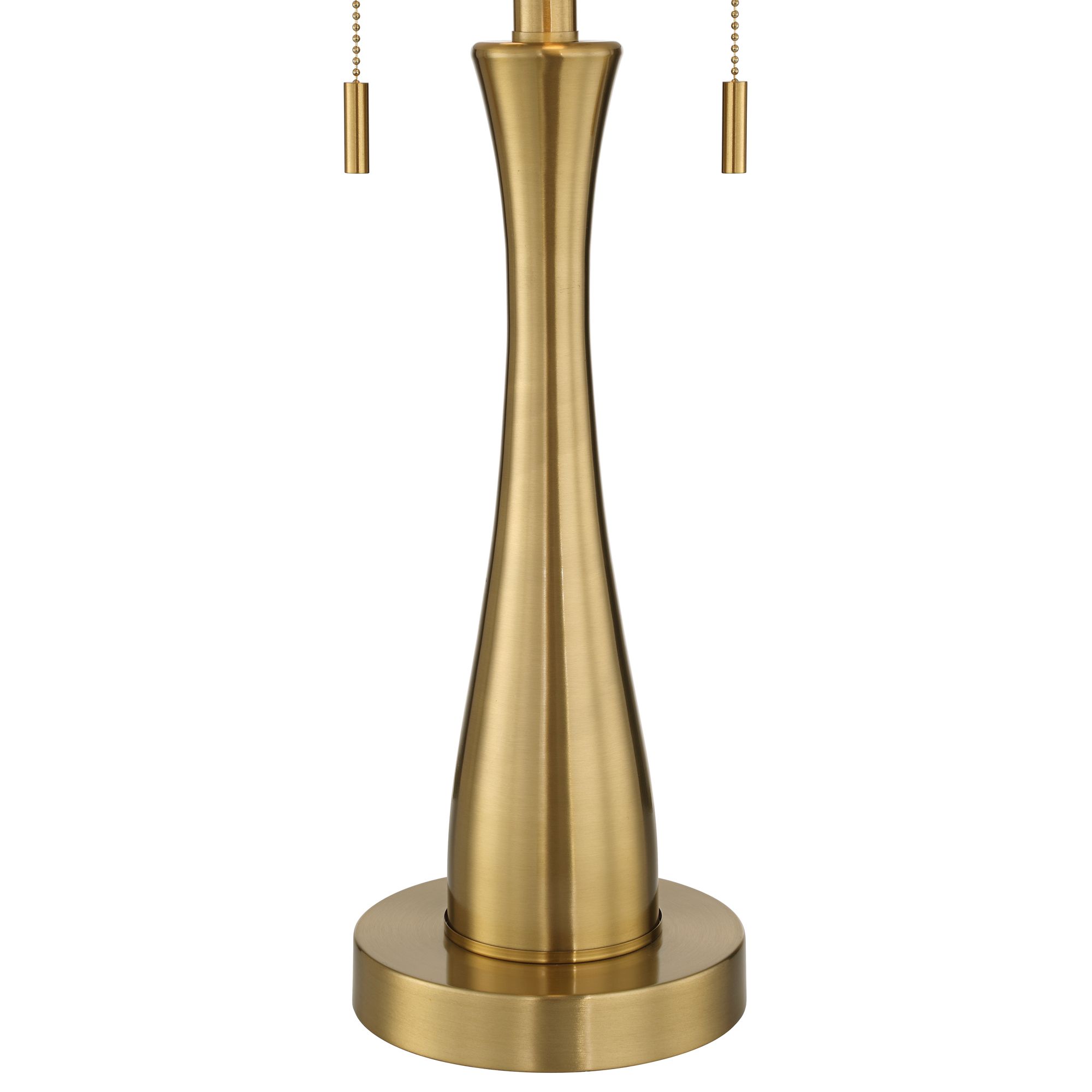Possini Euro Edinburgh 26"H Brass Pull-Chain USB Table Lamp Set of 2