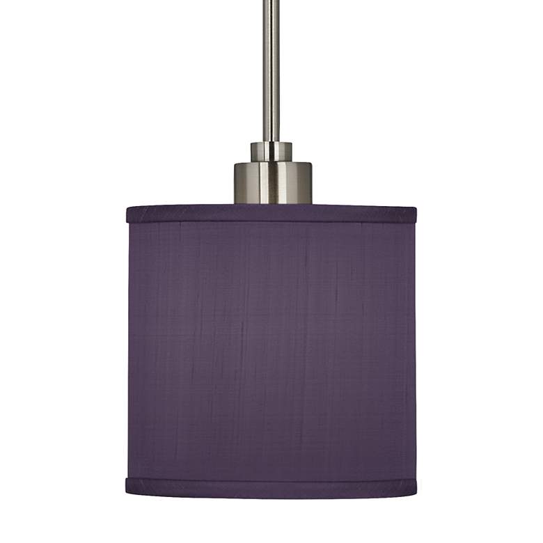 Image 3 Possini Euro Eggplant Purple 7 inchWide Mini Pendant Light more views