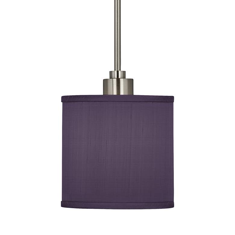 Image 3 Possini Euro Eggplant Purple 7"Wide Mini Pendant Light more views