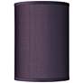 1_Possini Euro Eggplant Purple Faux Silk Cylinder Lamp Shade 8x8x11 (Spider)