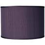 Possini Euro Eggplant Purple Faux Silk Drum Shade 12x12x8.5 (Spider)