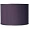 Possini Euro Eggplant Purple Faux Silk Drum Shade 12x12x8.5 (Spider)