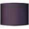 Possini Euro Eggplant Purple Faux Silk Drum Shade 15.5x15.5x11 (Spider)