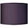 Possini Euro Eggplant Purple Faux Silk Drum Shade 15.5x15.5x11 (Spider)