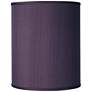 Possini Euro Eggplant Purple Polyester Drum Shade 10x10x12 (Spider)