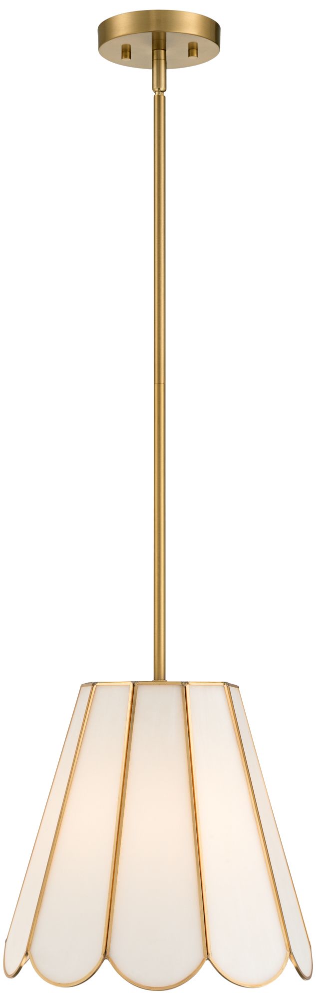 Watch A Video About the Possini Euro Eldridge Brass and Seashell Mini Pendant Light