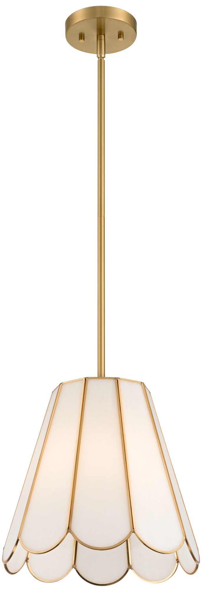Watch A Video About the Possini Euro Eldridge Brass and Seashell Mini Pendant Light