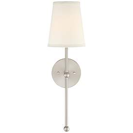 Image5 of Possini Euro Elena 21" High Brushed Nickel Wall Sconce Set of 2 more views