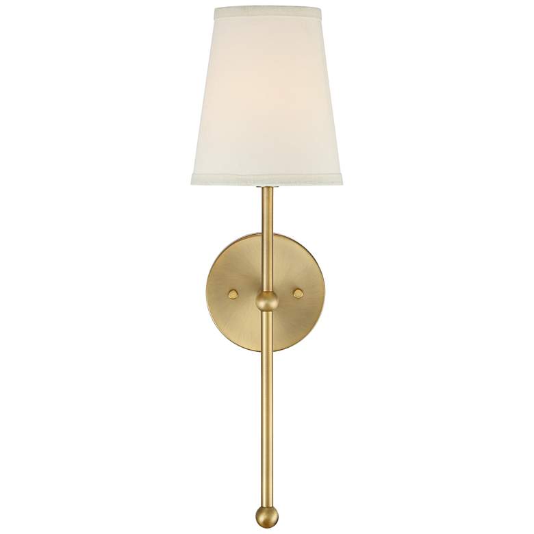 Image 5 Possini Euro Elena 21" High Warm Brass Wall Sconce Set of 2 more views