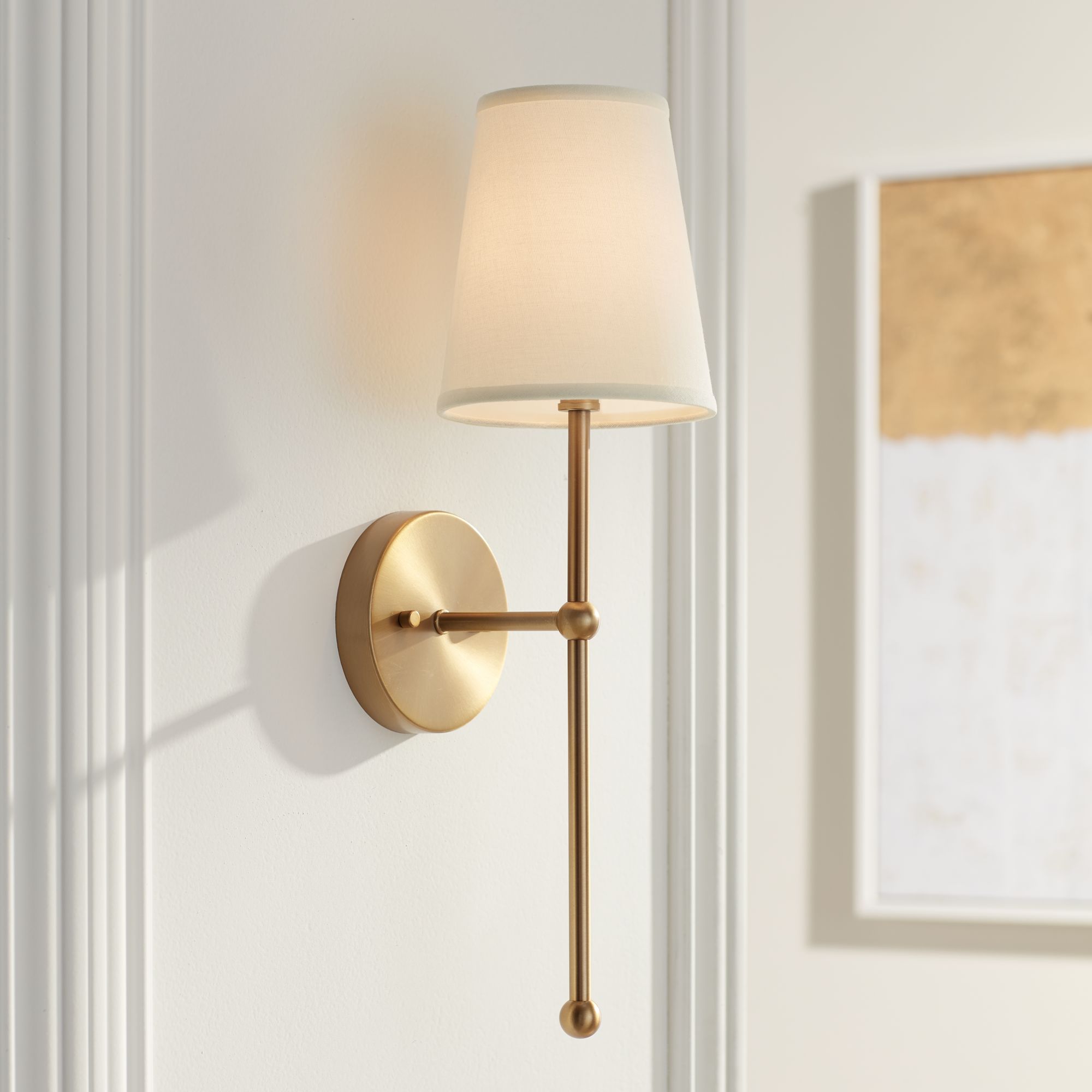 brass picture sconce