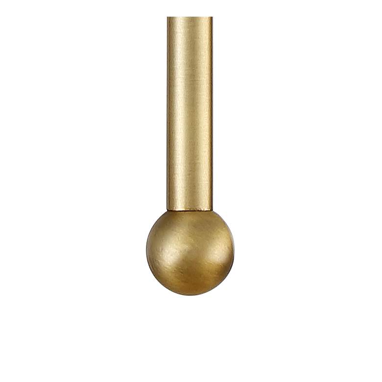 Image 5 Possini Euro Elena 21" High Warm Brass Wall Sconce more views