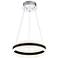 Possini Euro Elfi 15 3/4" Wide Chrome LED Circle Pendant