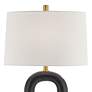 3_Possini Euro Elie 29" Speckled Black Faux Stone Modern Table Lamp more views