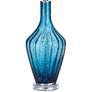 Possini Euro Elin 29" Blue Fluted Art Glass Table Lamp in scene