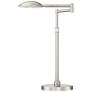 Possini Euro Eliptik Satin Nickel LED Swing Arm Desk Lamp in scene