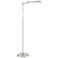 Possini Euro Eliptik Satin Nickel Swing Arm LED Floor Lamp