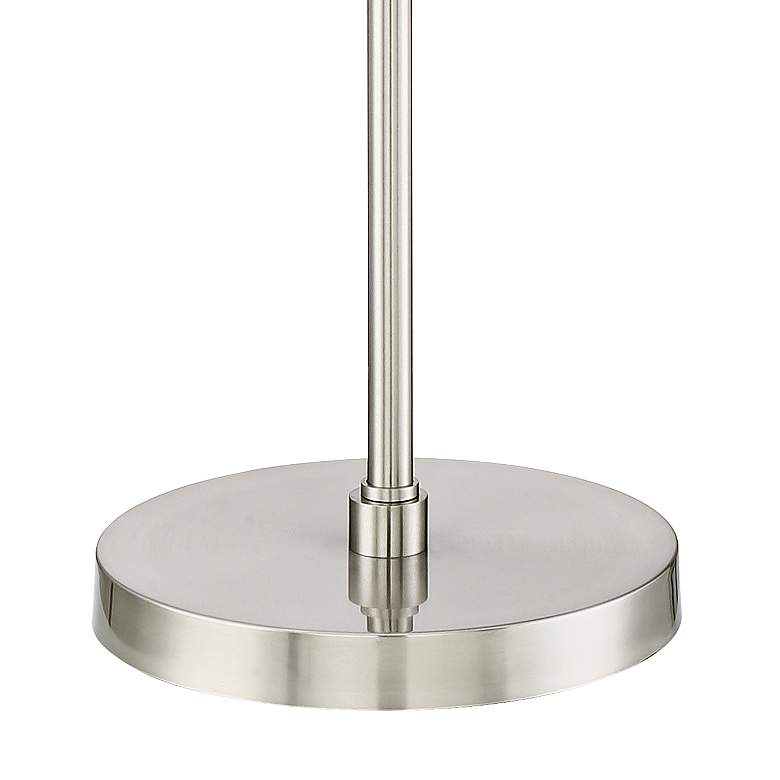 Possini Euro Eliptik Satin Nickel Swing Arm LED Floor Lamp more views